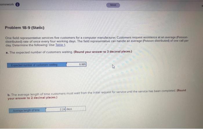 omework Saved Problem 18-9 (Static) One field