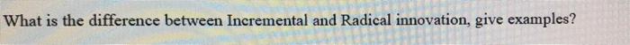What is the difference between Incremental and