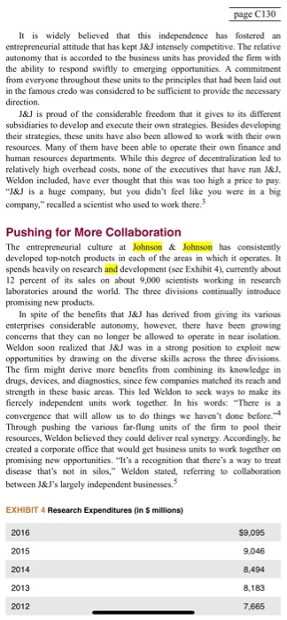 Initial Thread: Read Case 19: "Johnson &