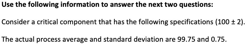 What is the process capability index? What is the