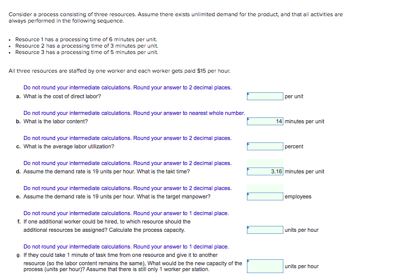 I dont need b and d Consider a process consisting