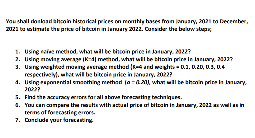 You shall donload bitcoin historical prices on
