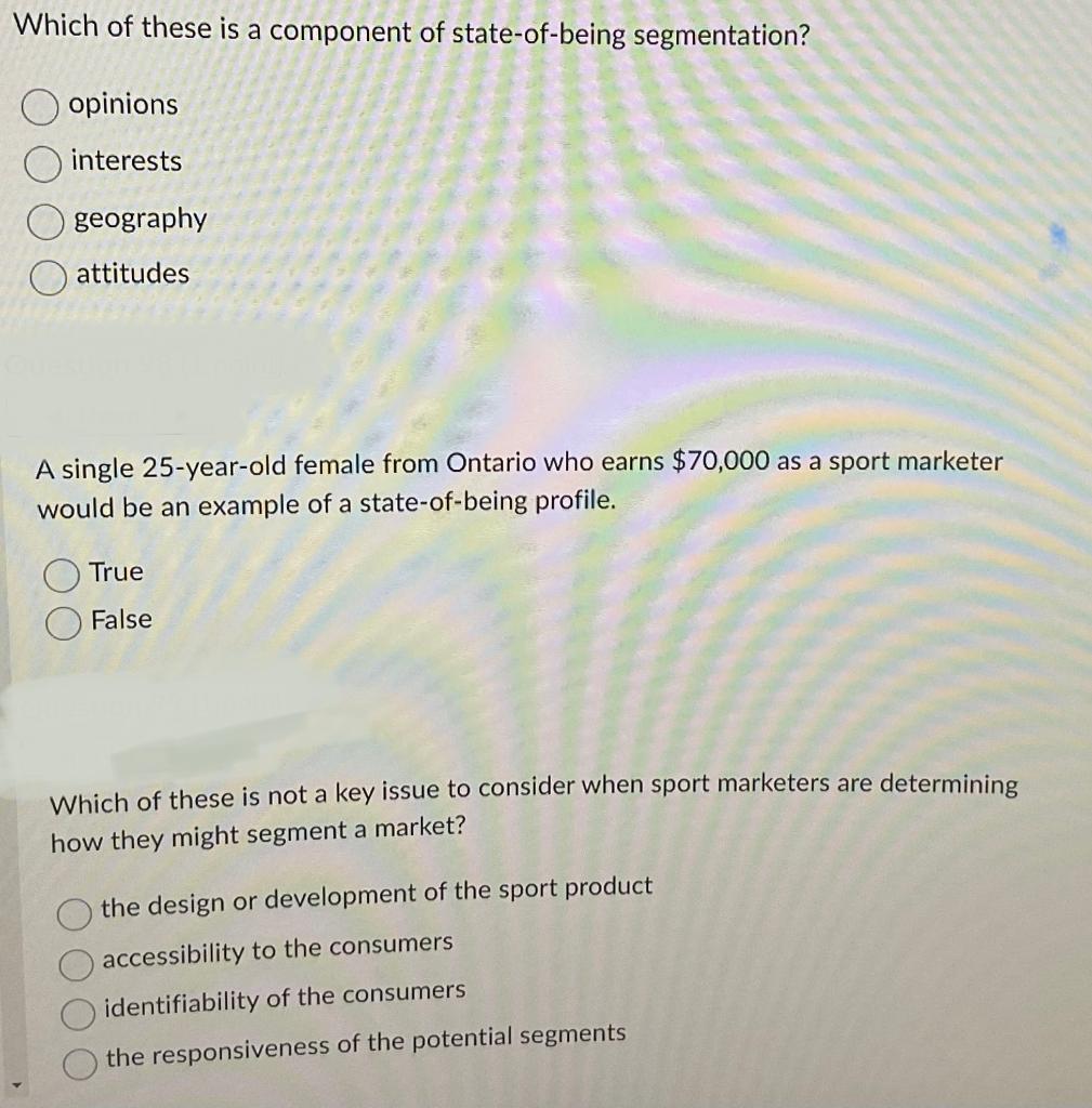 Within the sport industry, the provision of