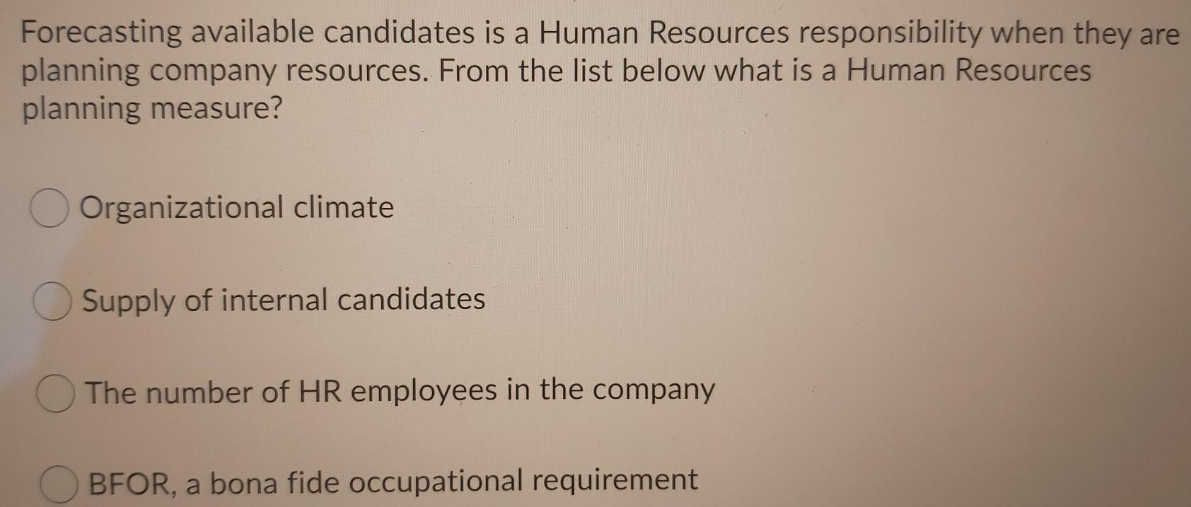 7 Forecasting available candidates is a Human