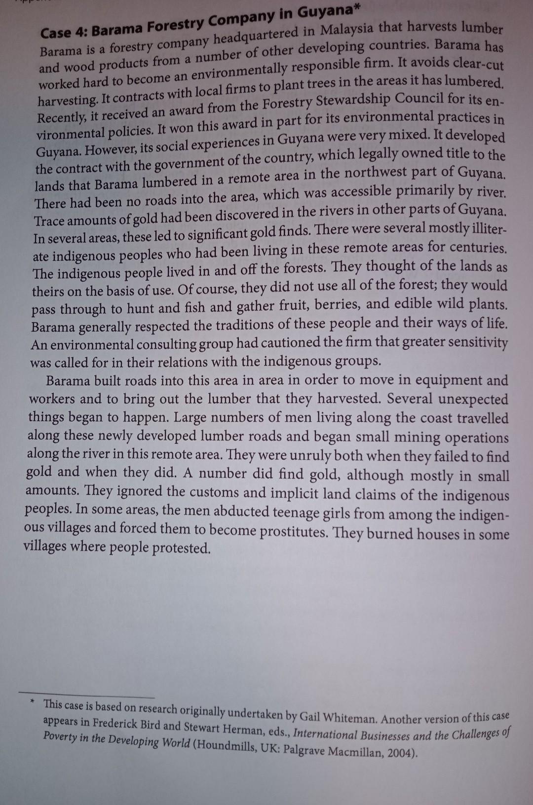 This is a case study(worth 20%).You are required