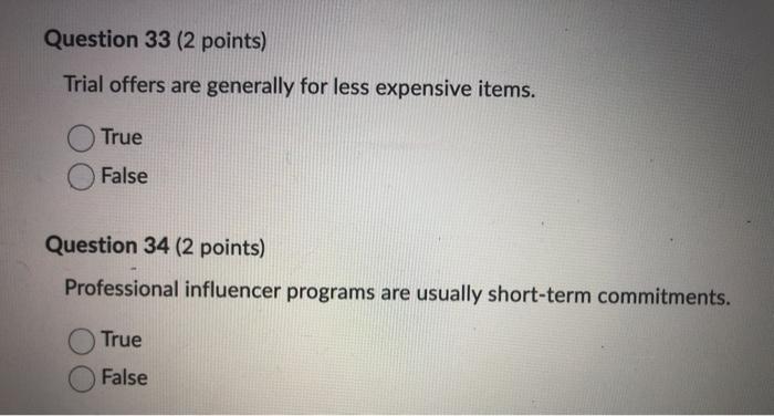 Question 31 (2 points) Digital/social media