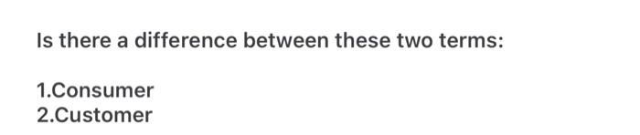 Is there a difference between these two terms: