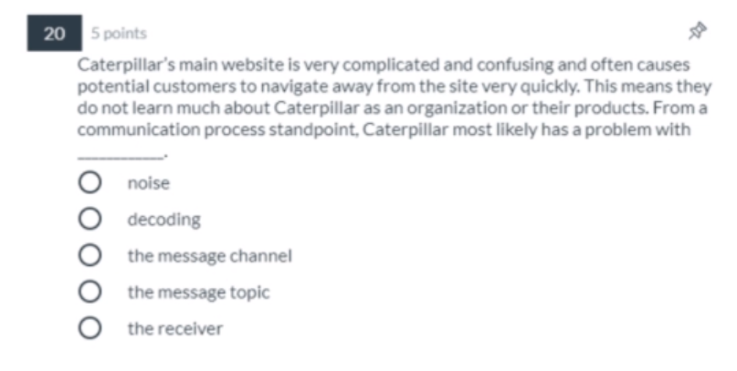 20 5 points Caterpillar's main website is very