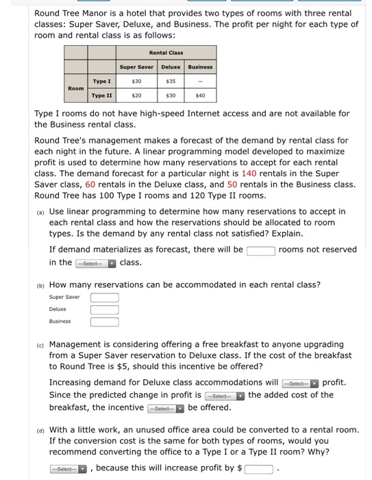 Round Tree Manor is a hotel that provides two