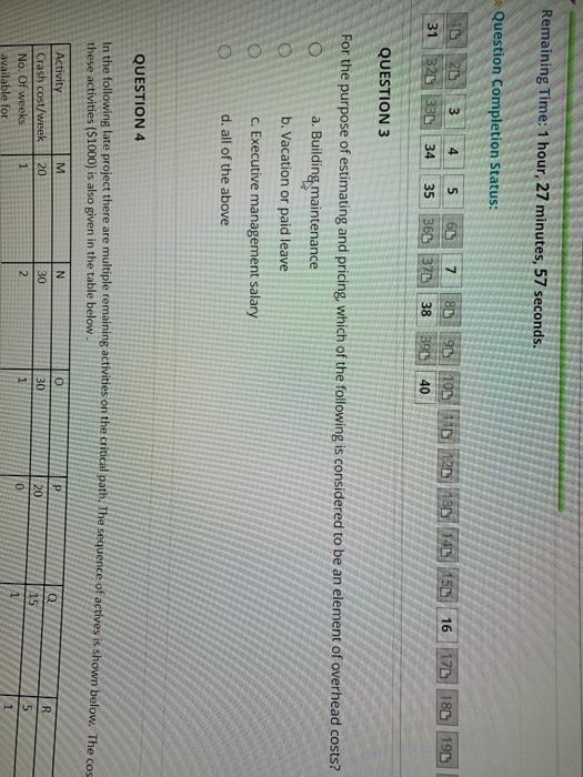 Remaining Time: 1 hour, 27 minutes, 57 seconds.