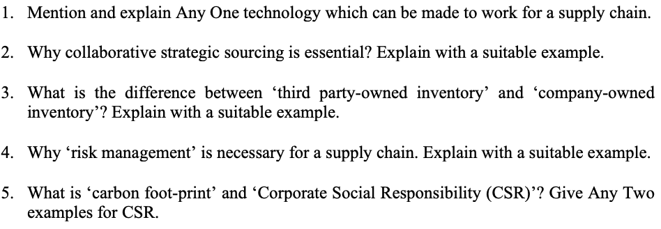 1. Mention and explain Any One technology which