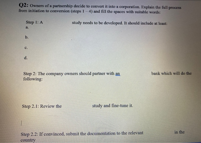 subject: Corporate Governance Q2: Owners of a