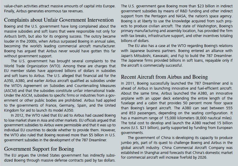 CLOSING CASE Government Intervention at Airbus