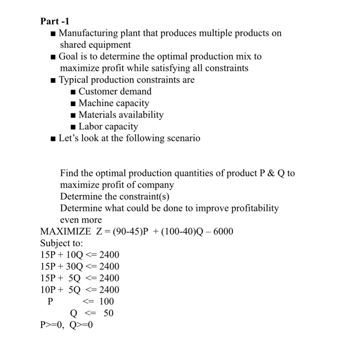 In part 2, I would like you to take the results