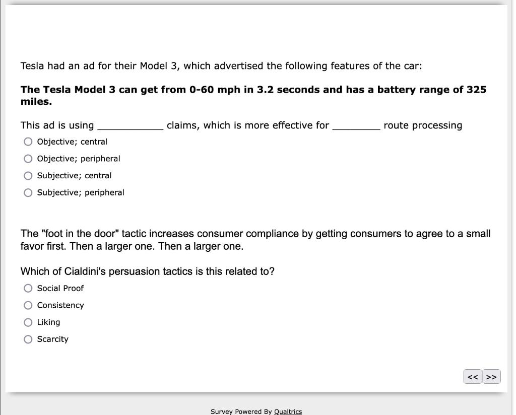 Tesla had an ad for their Model 3, which