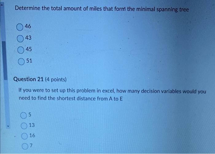 Determine the total amount of miles that form the