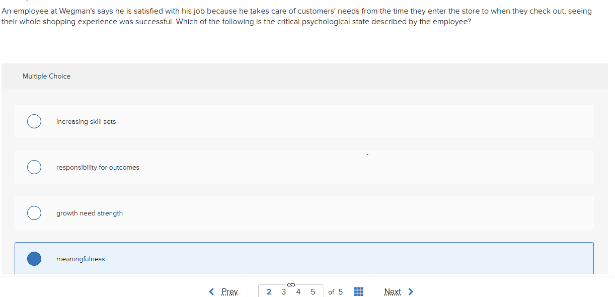 An employee at Wegman's says he is satisfied with