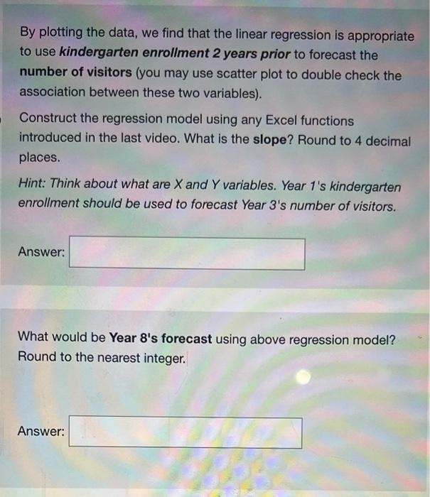 By plotting the data, we find that the linear