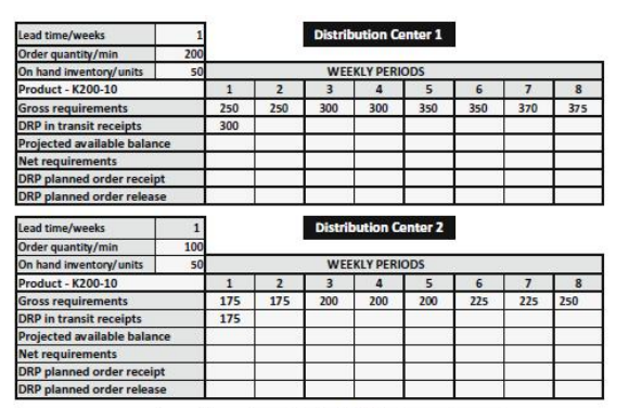 As the distribution inventory planning manager