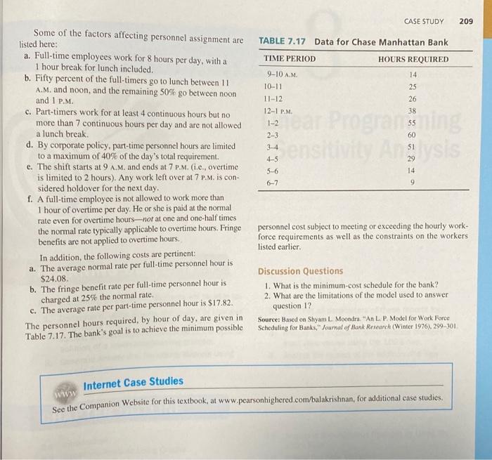 Slove Case Study. Case Study schedule that would