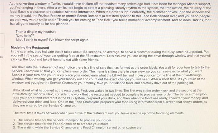 Analytics Exercise 7-2 (Algo) Analyzing a Taco