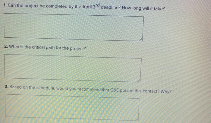 The G&E Company is preparing a bid to build the