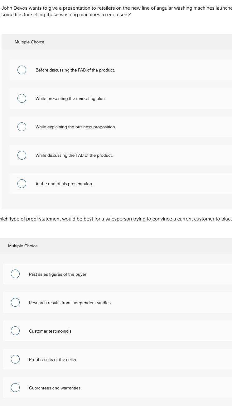 John Devos wants to give a presentation to