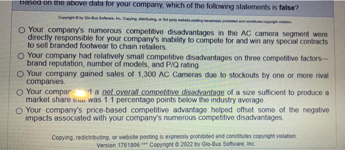 Given the following data from a recent