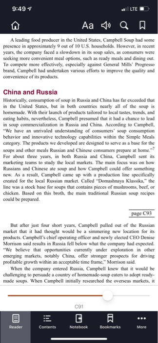 Initial Thread: Read Case 4: "Campbell: How to