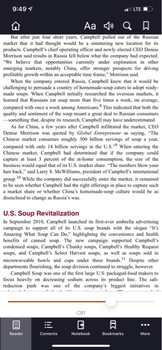 Initial Thread: Read Case 4: "Campbell: How to