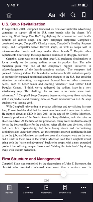 Initial Thread: Read Case 4: "Campbell: How to