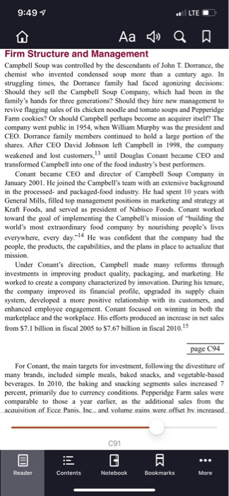 Initial Thread: Read Case 4: "Campbell: How to