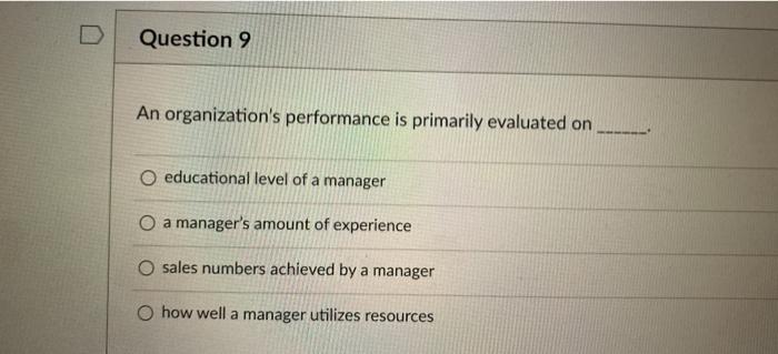 Question 6 Middle managers can be either general