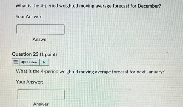 The weights to use are 0.1,0.1,0.3, and 0.5 where