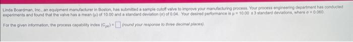 7 Linds Boordman, Inc, an equipment manufacturne