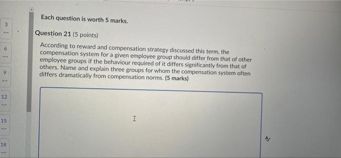 Each question is worth 5 marks. 3 Question 21 (5