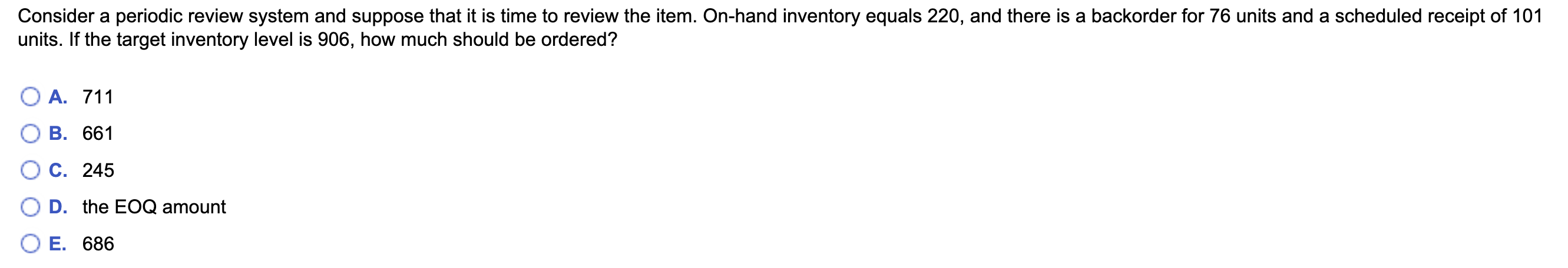 a Consider a periodic review system and suppose