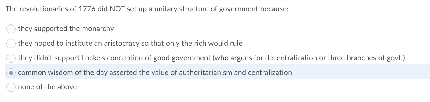 The correct answer? The revolutionaries of 1776