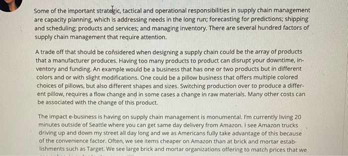 whats an ideal response to this discussion? Some