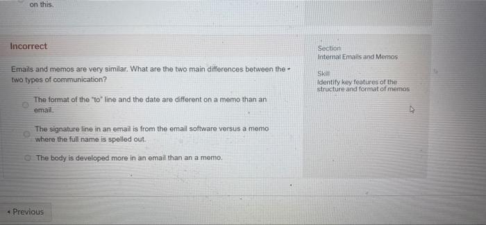 Incorrect Section External Communication SHI