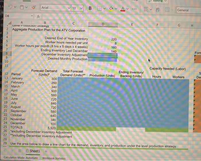Excel Online Structured Activity: Level