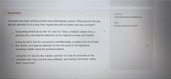 Incorrect Section External Communication SHI