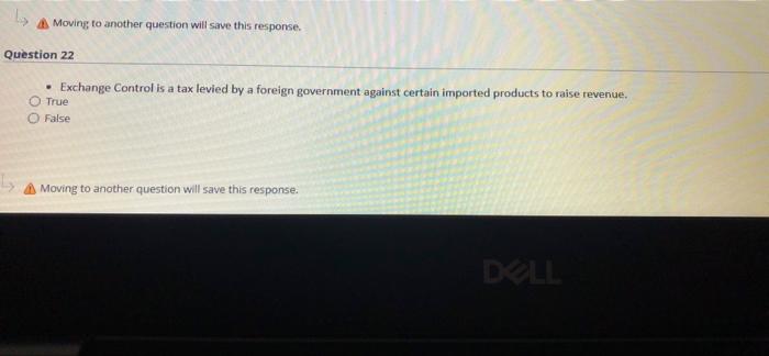 & Moving to another question will save this