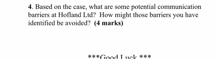 4. Based on the case, what are some potential