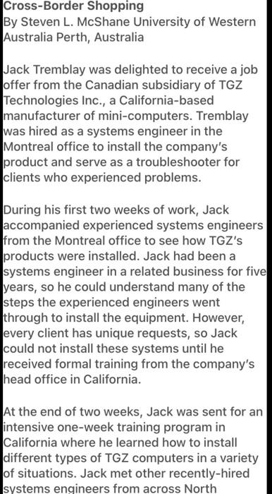 PLEASE ITS URGENT Cross-Border Shopping By Steven