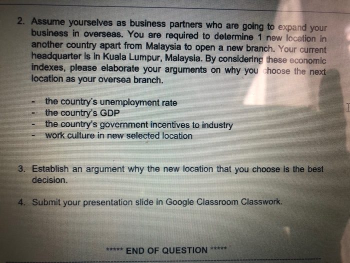 2. Assume yourselves as business partners who are