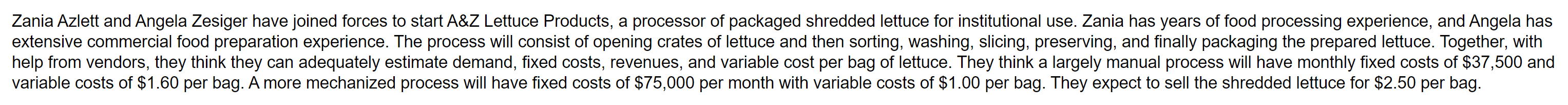 a) The break-even quantity in units for the
