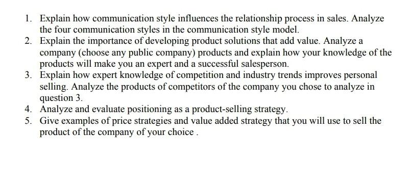 answer 2 and 3 only 1. Explain how communication