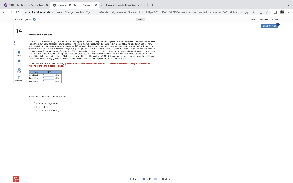 MGT-655 Topic 2: Project Man x Question 14 -