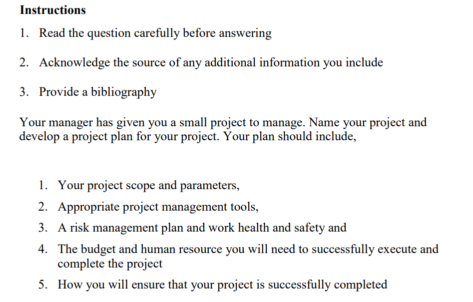1. Read the question carefully before answering